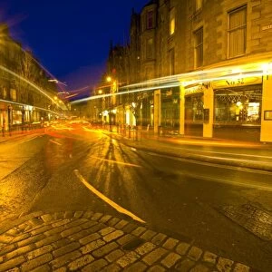 Scotland, Edinburgh, Edinburgh City. Forrest Road, a popular student area in the city