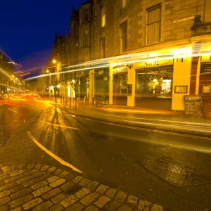 Scotland, Edinburgh, Edinburgh City. Forrest Road, a popular student area in the city