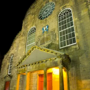 Scotland, Edinburgh, The Royal Mile. Canongate Kirk, located in Canongate a former separate burgh before becoming part of Edinburgh in 1856, was built in 1691 by Scottish architect