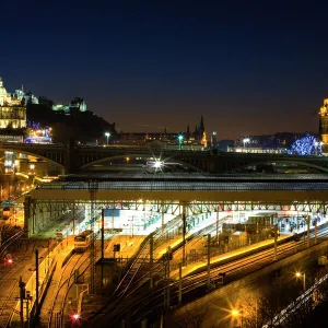 Scotland, Edinburgh, Waverley Station. Waverley station, the principal railway station in Edinburgh