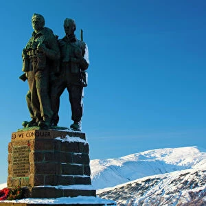 Scotland, Scottish Highlands, The Great Glen. The Commando Memorial near Spean Bridge in the Great Glen commemorates the commandos who trained in the area during the Second