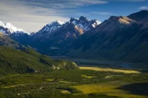 Argentina Gallery: Argentina, Patagonia, Los Glaciares National Park. Valley in the foothills of the mountains