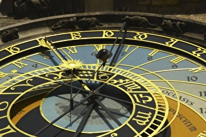 Images Dated 24th February 2006: Czech Republic, Prague, Old Town Square, Astronomical Clock. Detail of the astronomical clock