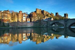 Editor's Picks: England, County Durham, Durham City. Bridge over the River Wear in the city of Durham