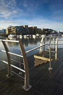 England, Lincolnshire, Lincoln. Brayford Quays, a waterfront development in the City of Lincoln located