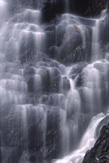 Country Collection: ENGLAND, Northumberland, Bellingham. The flowing waterfall of Hareshaw Linn a popular spot located