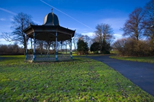 England, Tyne and Wear, Newcastle Upon Tyne. Bandstand in Exhibition Park