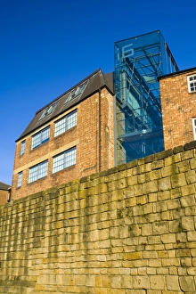 England, Tyne and Wear, Newcastle Upon Tyne. The city wall of Newcastle Upon Tyne