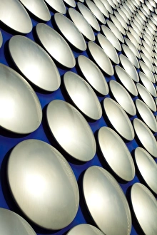 England, West Midlands, Birmingham. Abstract shapes of the modern Selfridges building