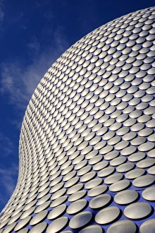 England, West Midlands, Birmingham. Abstract shapes of the modern Selfridges building