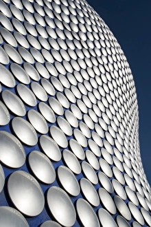 England, West Midlands, Birmingham. Abstract shapes of the modern Selfridges building