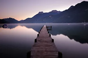 France Collection: France, Auvergne-Rhone-Alpes, Lake Annecy