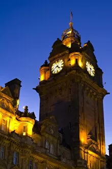 Images Dated 5th January 2009: Scotland, Edinburgh, Balmoral Hotel. Often referred to as the most photographed clock tower in Scotland