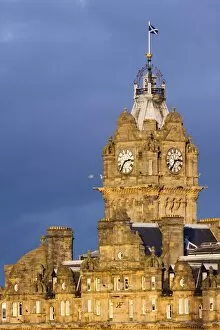 Images Dated 23rd November 2009: Scotland, Edinburgh, Balmoral Hotel. Balmoral Hotel clock tower