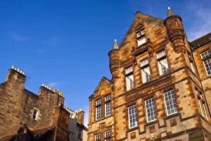 Scotland, Edinburgh, Castle Hill. The grand architecture of Castle Hill School