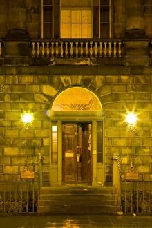 Edinburgh Illuminated Book Collection: Scotland, Edinburgh, Charlotte Square. Designed by famous architect Robert Adams