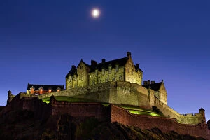 Scotland, Edinburgh, Edinburgh Castle. Edinburgh Castle is built upon the remains of an extinct volcano