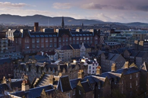Images Dated 23rd November 2009: Scotland, Edinburgh, Edinburgh City. Looking south from Castle Hill accross the city towards