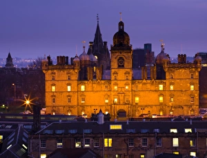 Scotland, Edinburgh, George Heriots School. George Heriots School on Lauriston Place in the Old Town, was established in 1628 as the George Heriots Hospital with the aim of educating the poor children of the city Edinburgh Illuminated Book Gallery: Scotland, Edinburgh, George Heriots School. George Heriots School on Lauriston Place in the Old Town