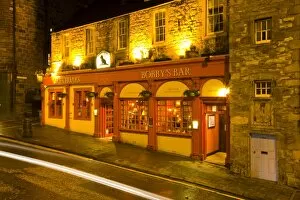 Scotland, Edinburgh, Greyfriars Bobby Bar. Greyfriars Bobbys Bar, a traditional public house located near
