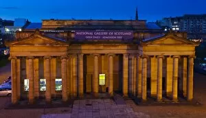 Images Dated 23rd November 2009: Scotland, Edinburgh, National Gallery of Scotland. The National Gallery of Scotland building