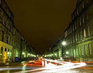 Scotland, Edinburgh, Northumberland Street. Traffic on Northumberland Street