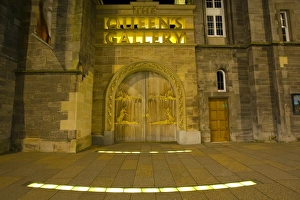 Lights Collection: Scotland, Edinburgh, Queens Gallery. The Queens Gallery, originally built as the Holyrood Free