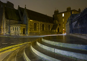 Images Dated 6th January 2009: Scotland, Edinburgh, St Stephens Church. Grand steps forming the entrance to St Stephens Church