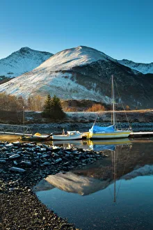 Scen Ic Collection: Scotland, Scottish Highlands, Ballachulish. Sailing boats moored on Loch Leven