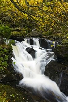 Spirit Of Highlands Collection: Scotland, Stirling, Loch Lomond and the Trossachs National Park. Arklet Falls